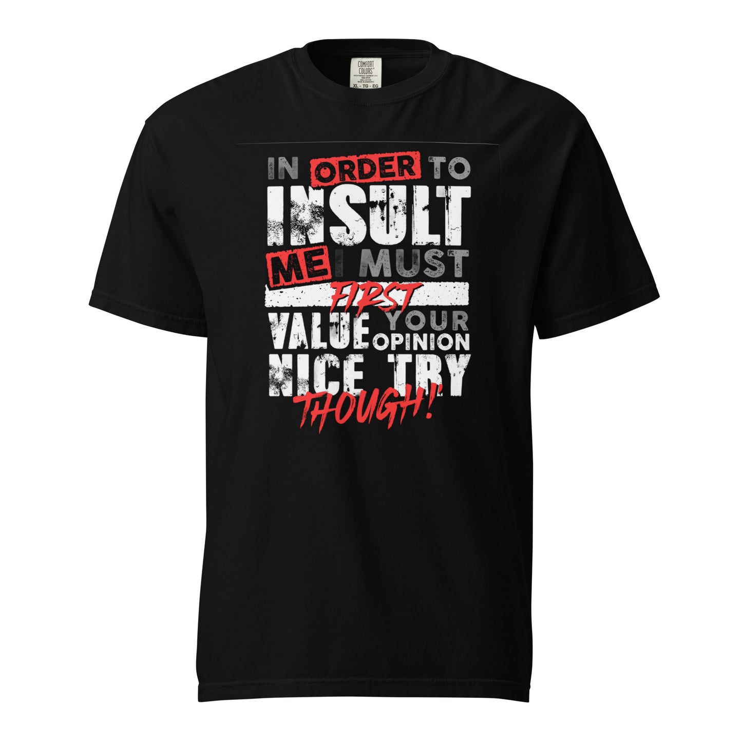 NEW ! - Nice Try - Black&Red T-shirt