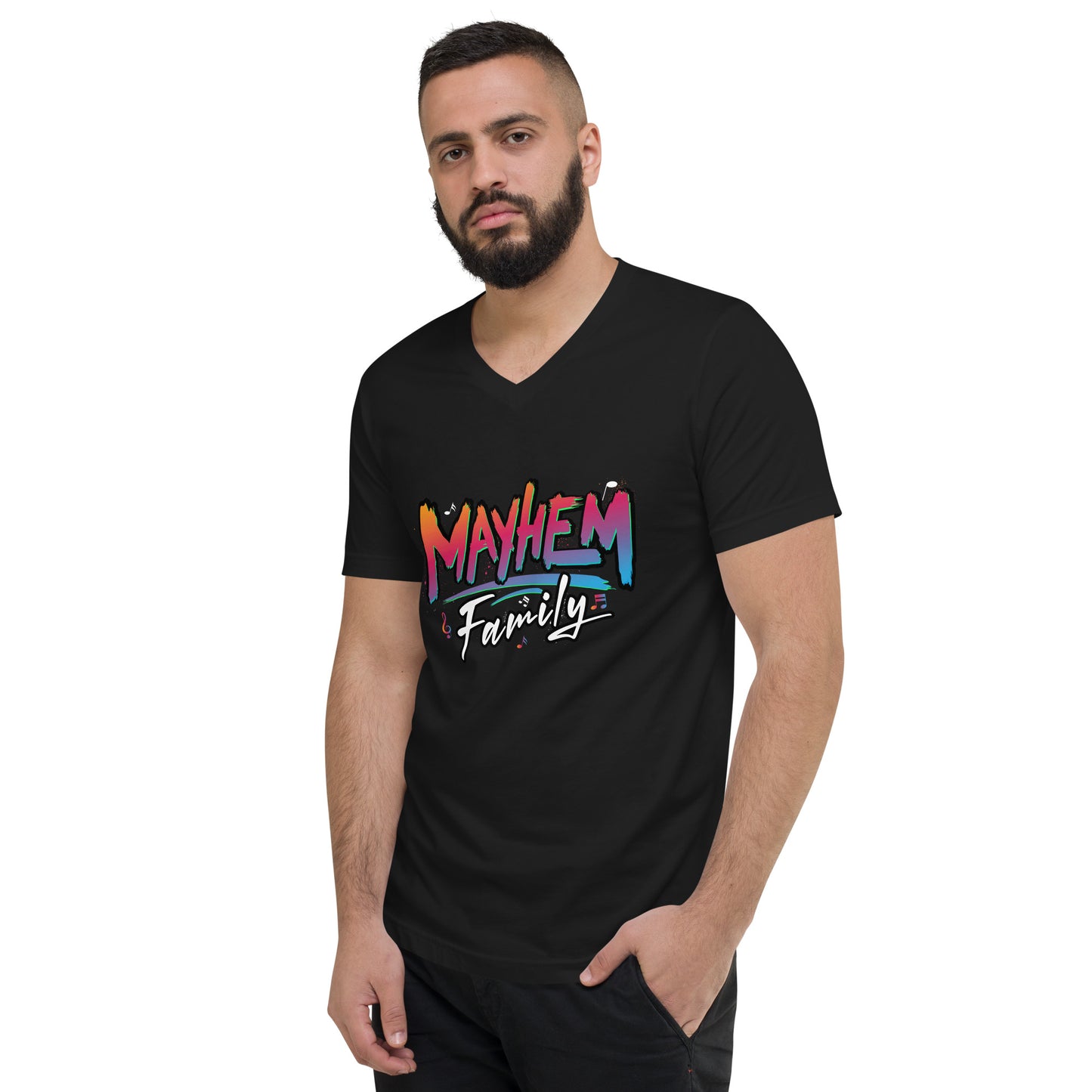 Mayhem Family - Unisex  V-Neck T-Shirt