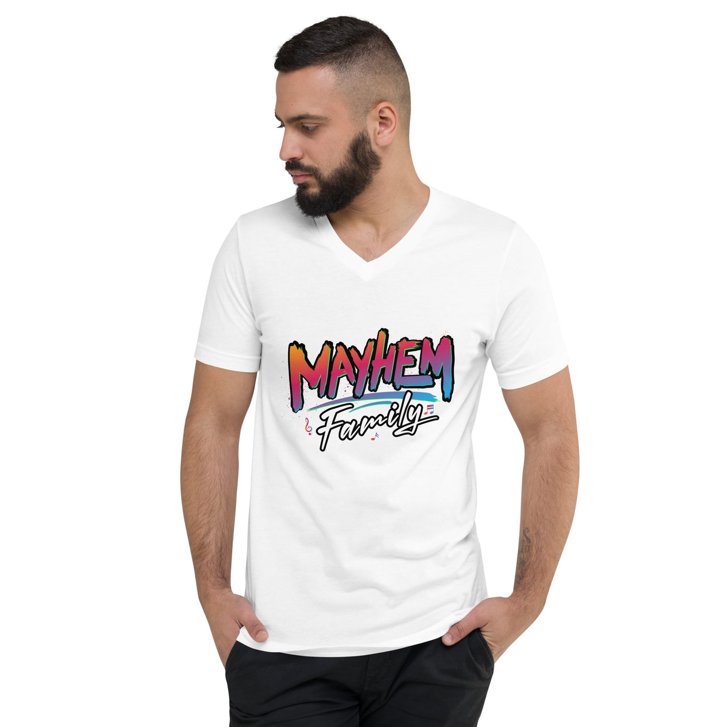 Mayhem Family - Unisex  V-Neck T-Shirt