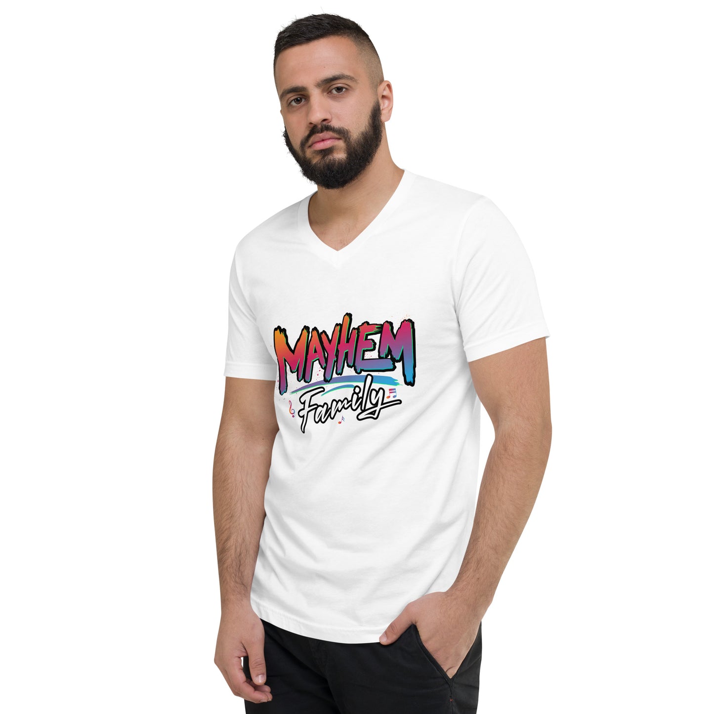 Mayhem Family - Unisex  V-Neck T-Shirt